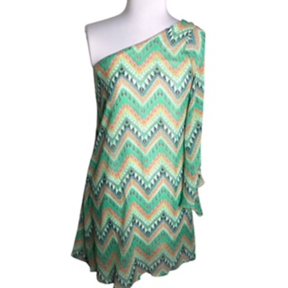 NWT Point One Arm Abstract Print Fully Lined Tunic/Dress Size L - Picture 2 of 7